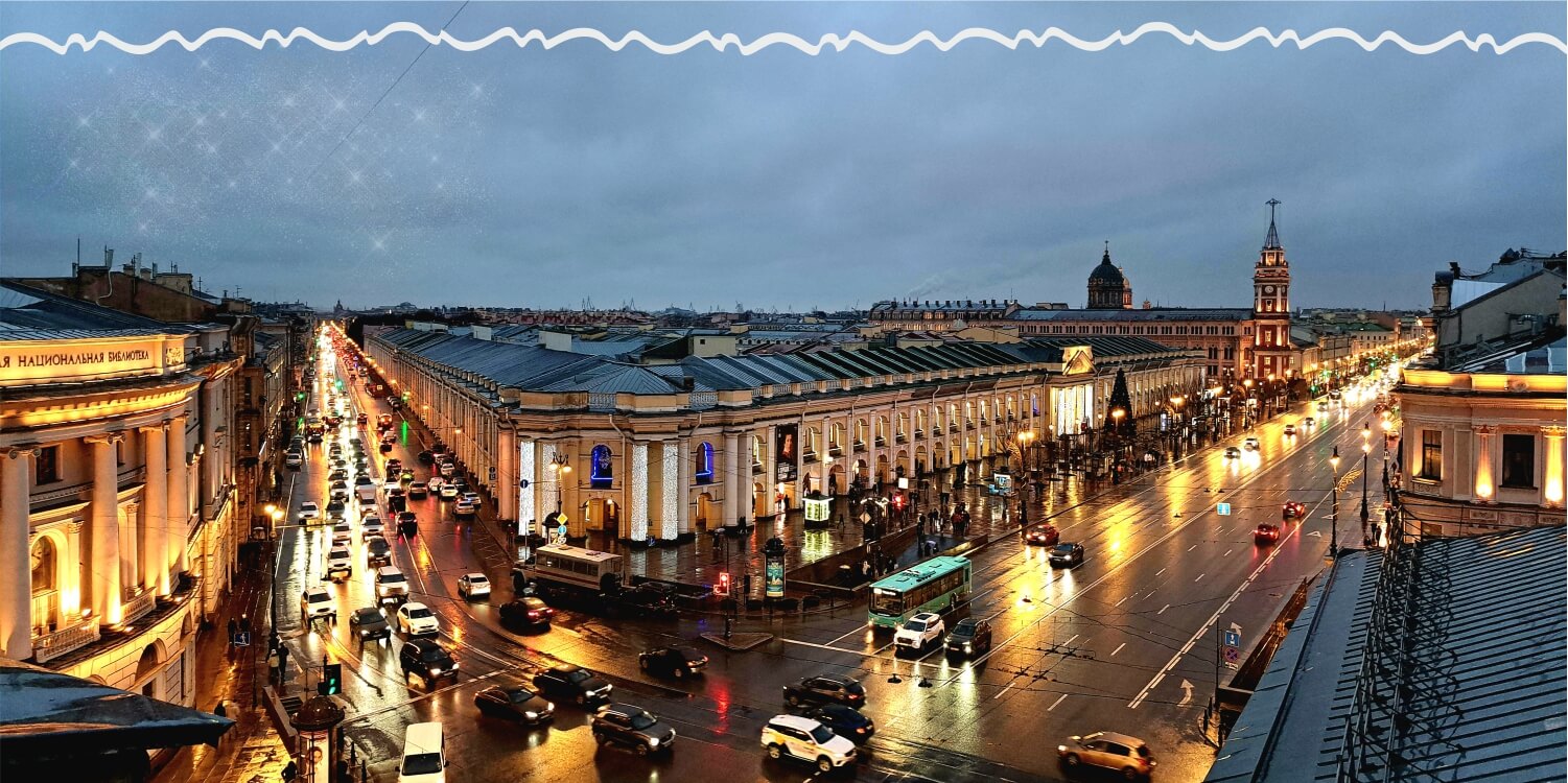 panorama nevskogo s vysoty ptichego polyota nevskij 54
